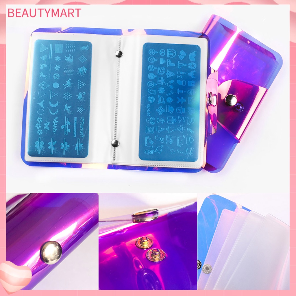 Túi Rỗng Hình Vuông Đựng Khuôn Trang Trí Móng Tay Chống Trầy Xước Trọng Lượng Nhẹ Dành Cho Nữ