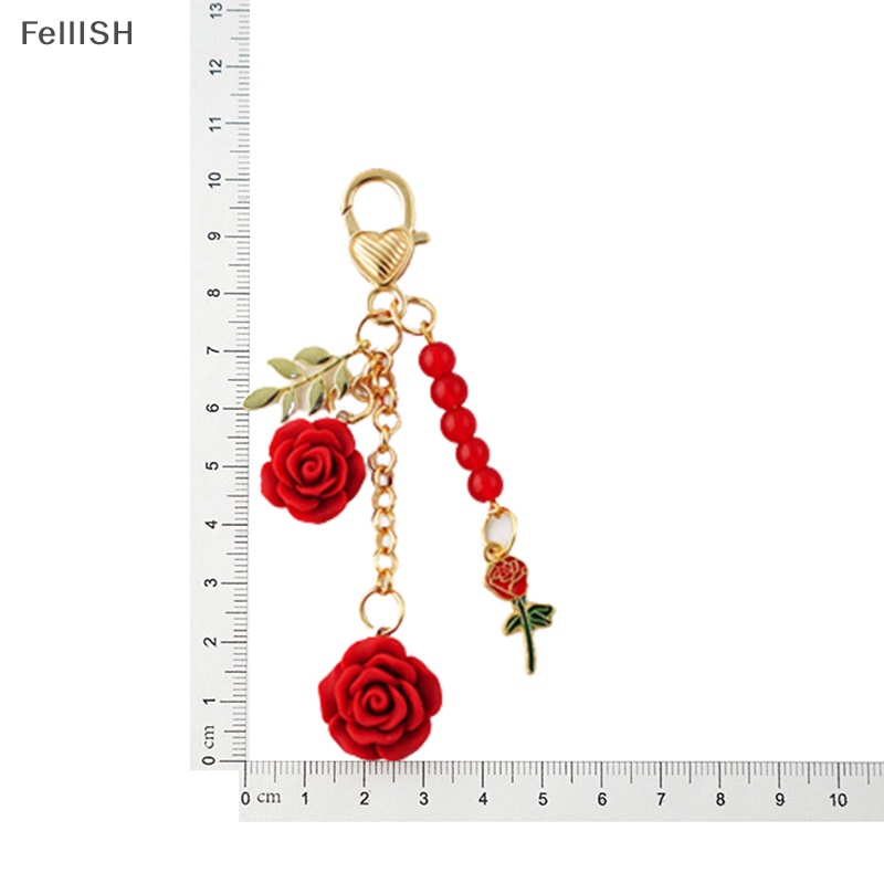 Móc Khóa Tua Rua Hình Bông Hoa Bằng Nhựa Resin Thời Trang Cho Nữ 439br