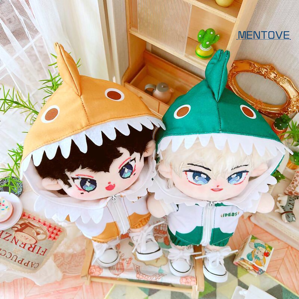 1 Bộ Quần Áo Họa Tiết Khủng Long Hoạt Hình Đáng Yêu Dành Cho Búp Bê 20cm
