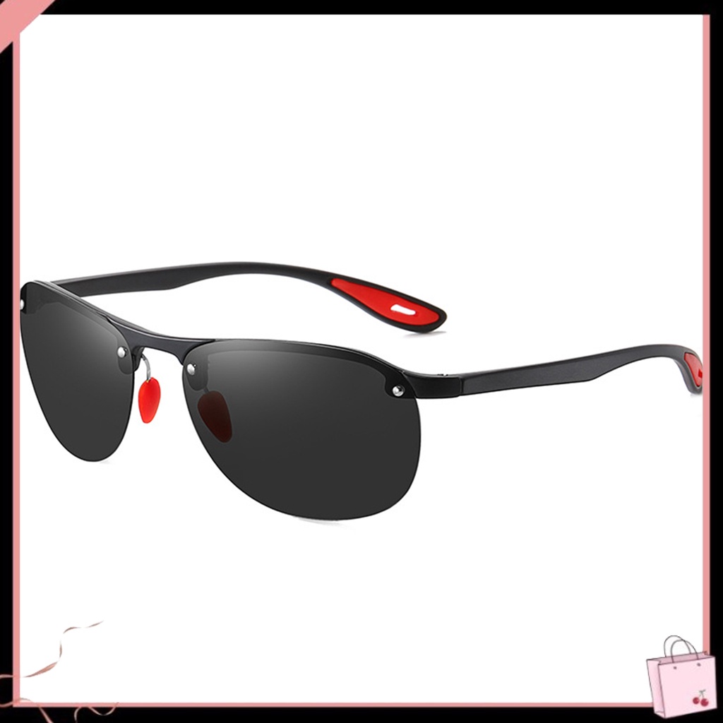 Kính Mát Phân Cực Chống Tia UV Hình Chữ Nhật Thời Trang Mùa Hè Cho Nam