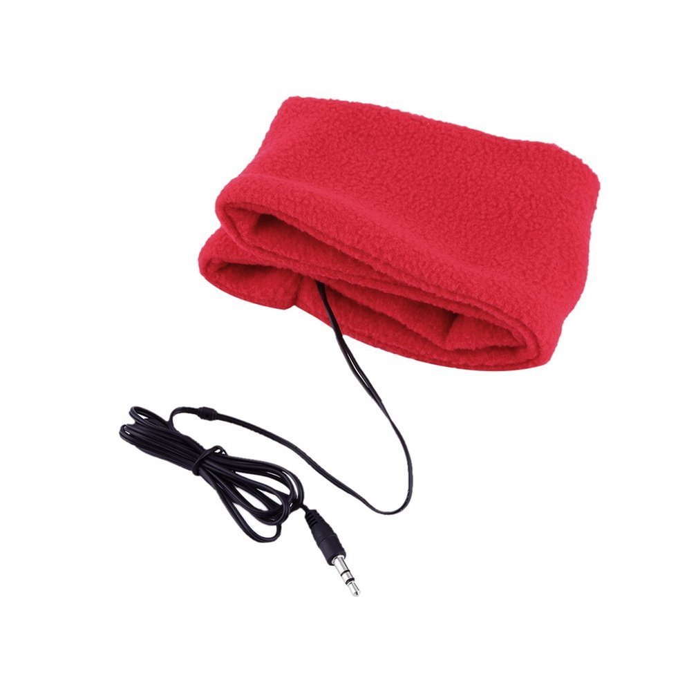 2015 Newest Soft Sleeping Headphone Sports Mask Headband Headset For Cell Phone Red Color Sound Insulation [Q/4]