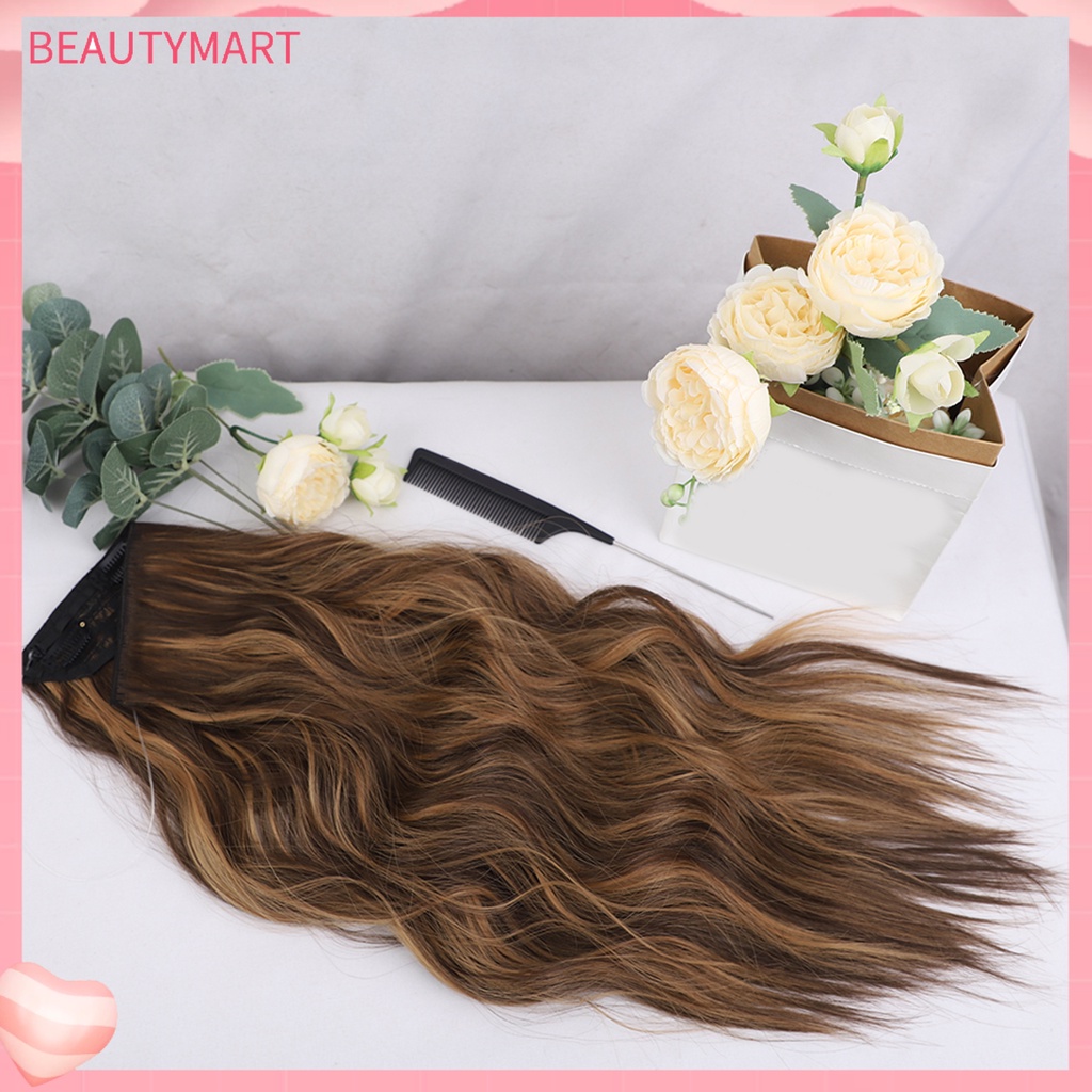 Bộ Tóc Giả Xoăn Dài Bằng Sợi Lụa Tự Nhiên Điều Chỉnh Được Nhiệt Độ Cao Dành Cho Nữ