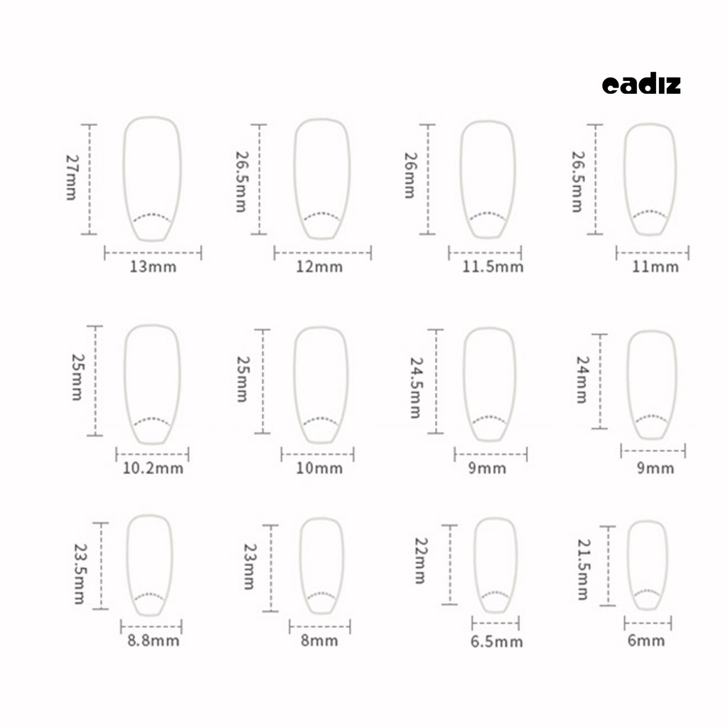 Set 24 Móng Tay Giả Có Thể Tháo Rời Không Làm Hại Mắt Lấp Lánh DIY