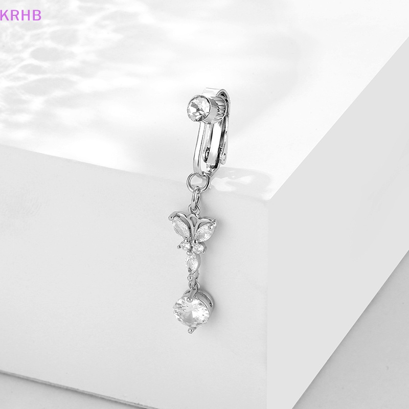 Khuyên Rốn Hình Bướm Đính Đá Zircon Giả Quyến Rũ Cho Nữ Mới