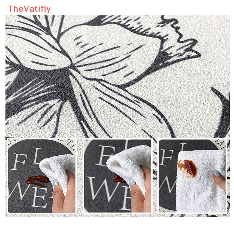 [Thevalifly] Miếng Lót Bồn Rửa Chén Thấm Hút Nước Chống Trượt Trang Trí Nhà Bếp