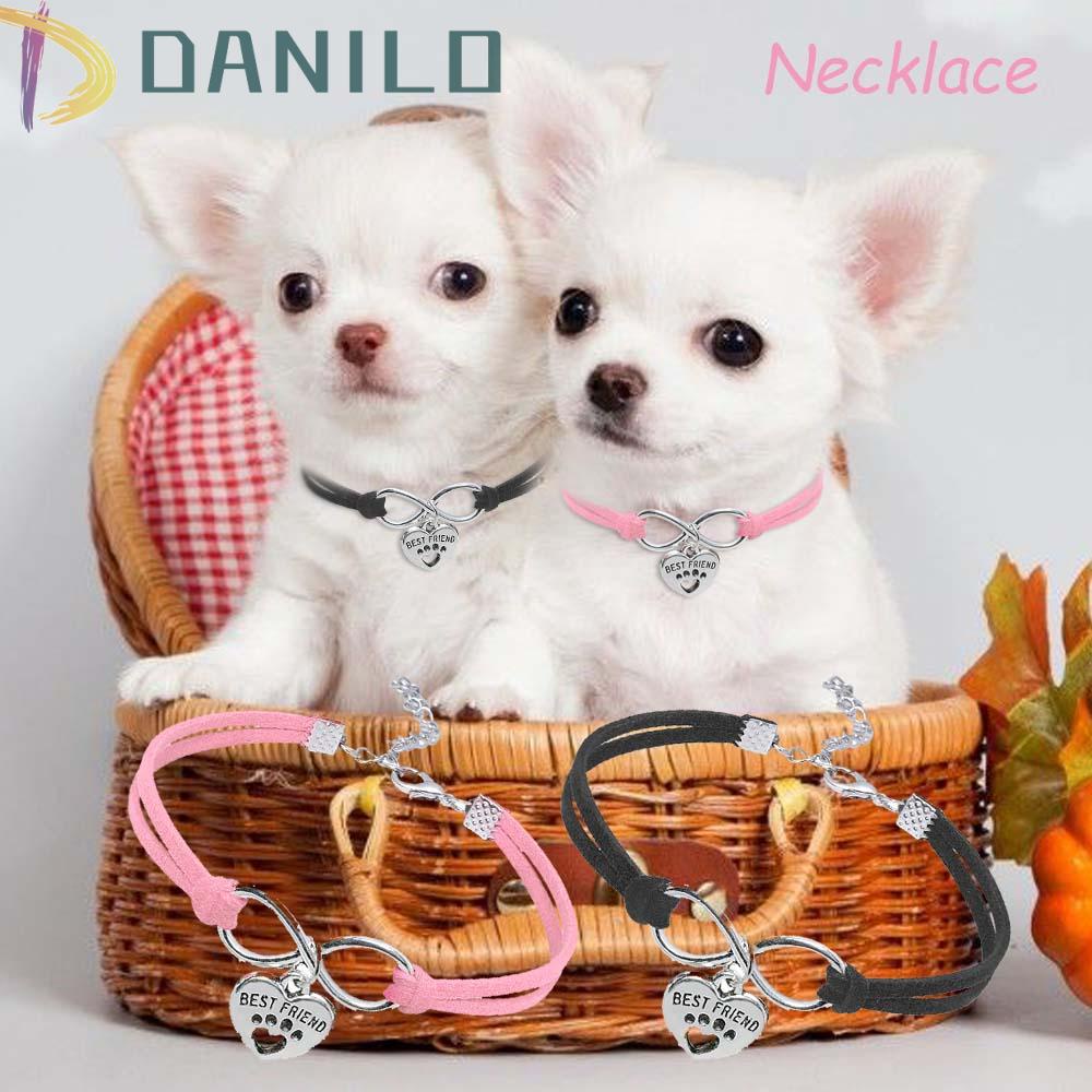 Danilo Vòng cổ Mặt Hình Trái Tim Nhỏ Nhiều Màu Sắc Dành Cho Mèo Chihuahua