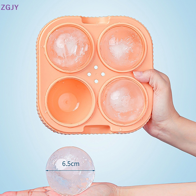 Khuôn Làm Đá Hình Cầu 3D Bằng Silicone Đường Kính 6.5cm Mới