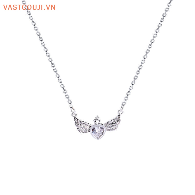 Vòng cổ Mặt Vương Miện / Trái Tim Pha Lê Thời Trang Hàn Quốc Cho Nữ