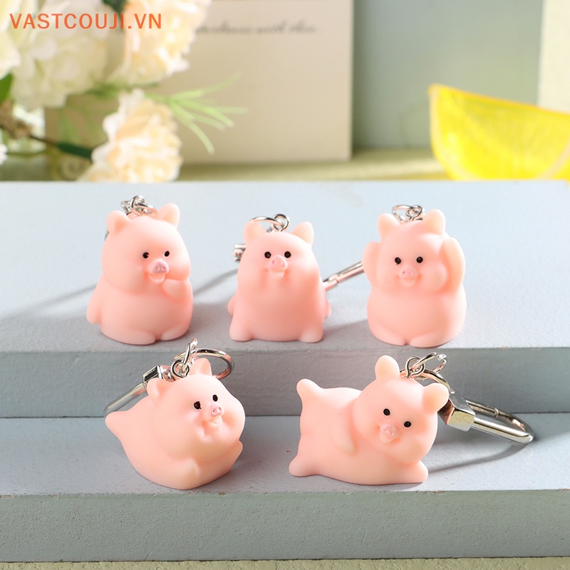 Móc Khóa Hình Heo Hồng Đáng Yêu Xinh Xắn