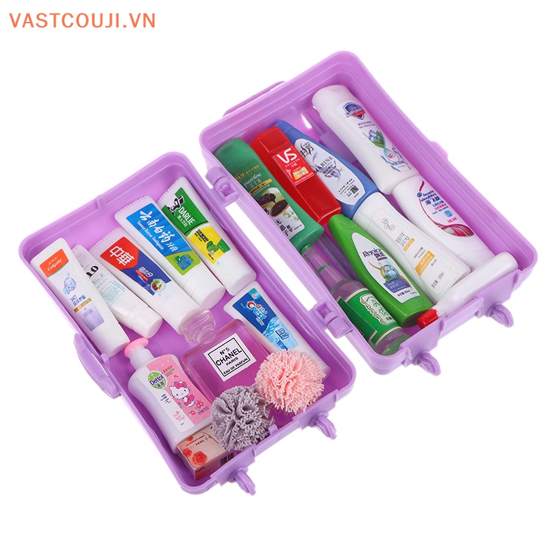 1 Bộ Đồ Dùng Nhà Tắm Tỉ Lệ 1: 12 Trang Trí Nhà Búp Bê