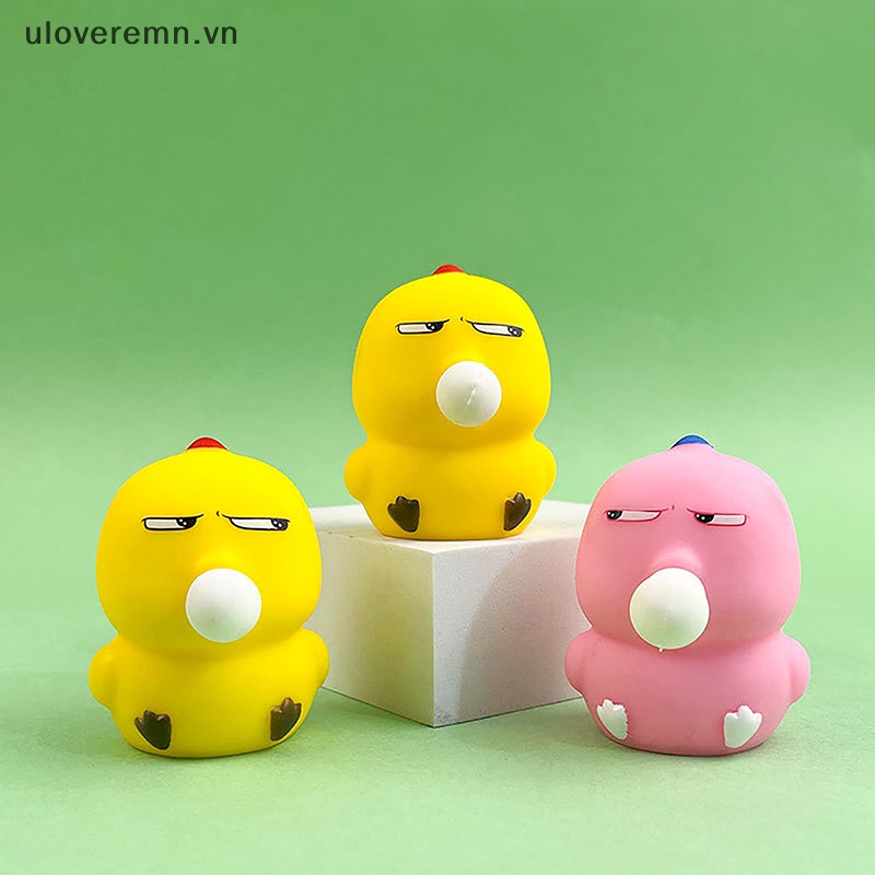 Uloveremn 1 Đồ Chơi Thổi Bong Bóng Hình Con Gà Bằng Vinyl TPR