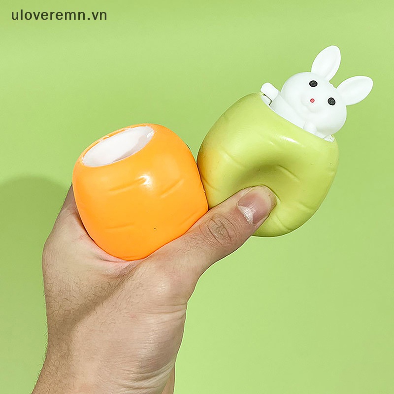 1 Đồ Chơi Nắn Bóp Giúp Giải Tỏa Căng Thẳng Hình Thỏ Đáng Yêu Màu Sắc Ngẫu Nhiên