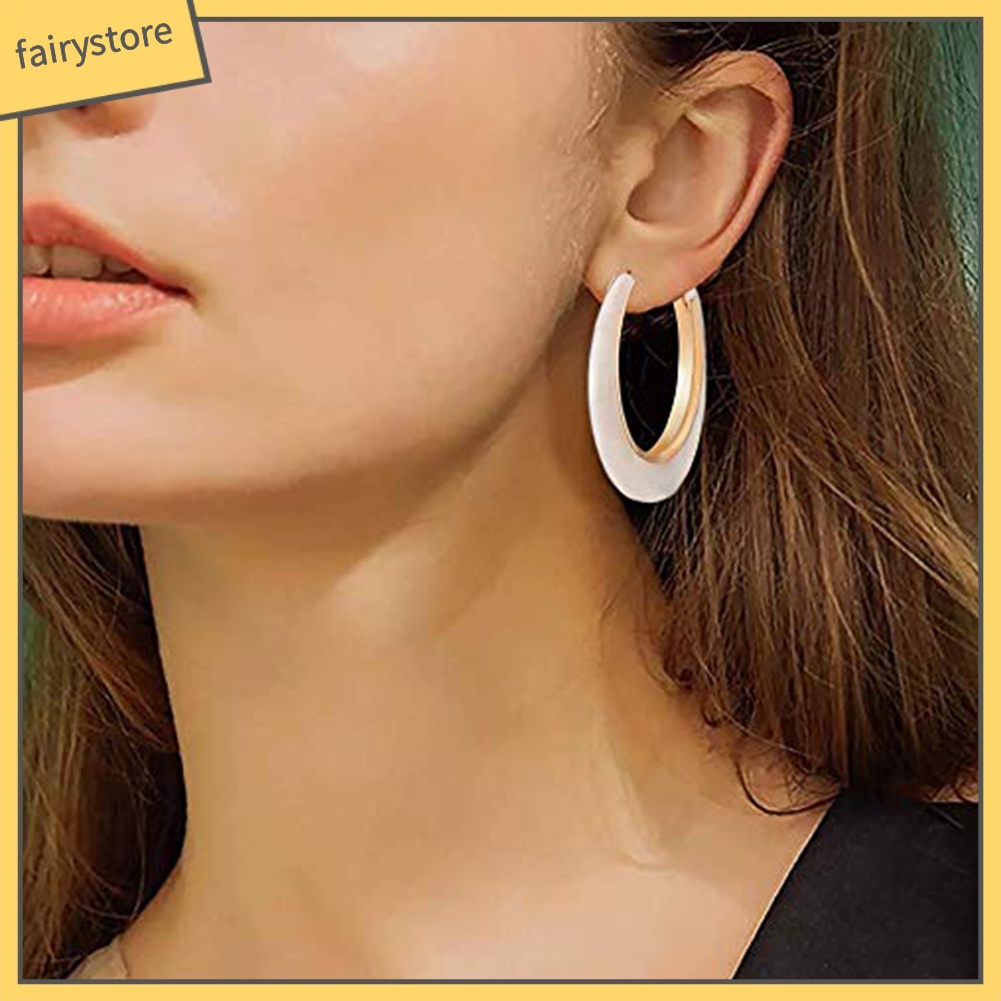 Bông Tai Tròn Họa Tiết Da Báo Thời Trang Dành Cho Nữ