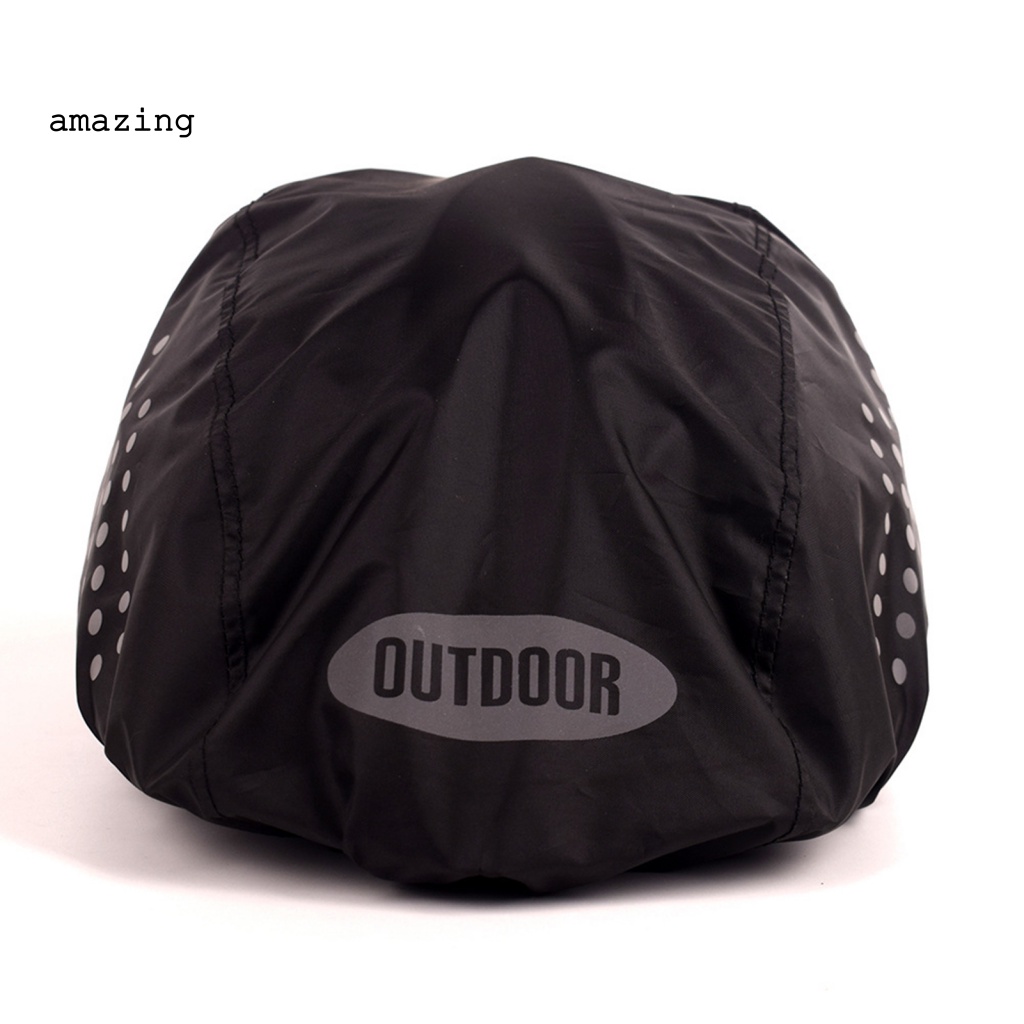 Vỏ Bọc Mũ Bảo Hiểm Xe Đạp Bằng Vải Oxford Họa Tiết Chấm Bi Phản Quang Chống Thấm Nước