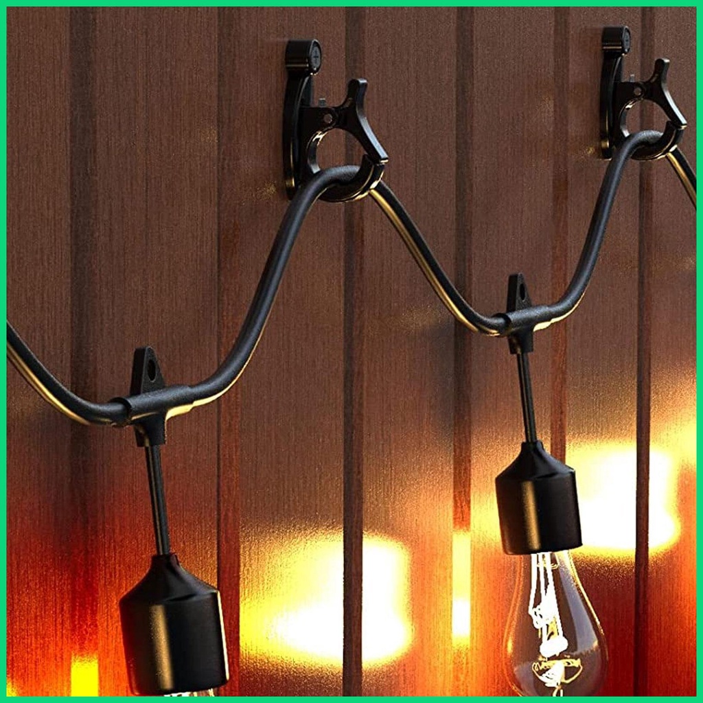 Set 10 Móc Kẹp Đèn Trang Trí Ngoài Trời Tiện Dụng Chất Lượng Cao