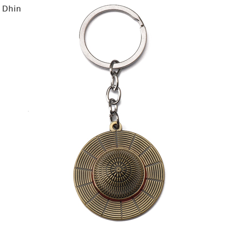 Móc Khóa Hợp Kim Hình Nón Rơm Hóa Trang Anime Unisex