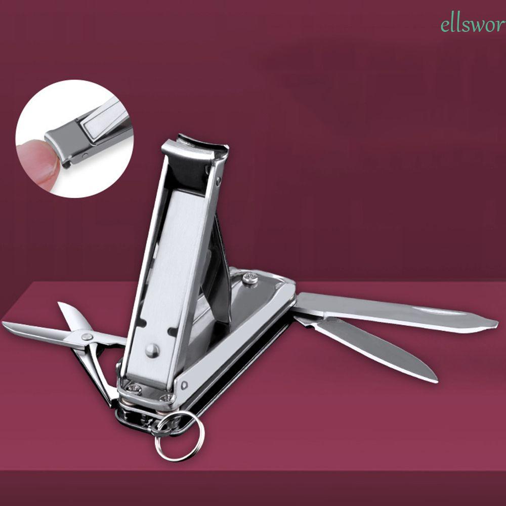 Dụng Cụ Cắt Móng Tay Di Động Đa Năng Kèm Giá Đỡ Móc Khóa Tiện Dụng Mang Theo Du Lịch