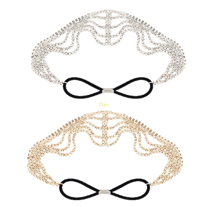 Flgo Băng Đô Cài Tóc Đính Đá Phong Cách Bachelorette Vintage Tinh Tế Dành Cho Cô Dâu / Tiệc Cưới