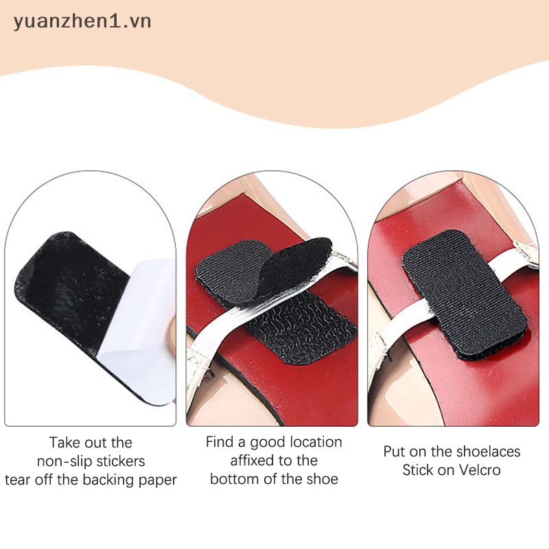 1 Cặp Khóa Dây Giày Cao Gót Hình Tam Giác Chống Trượt Dễ Điều Chỉnh