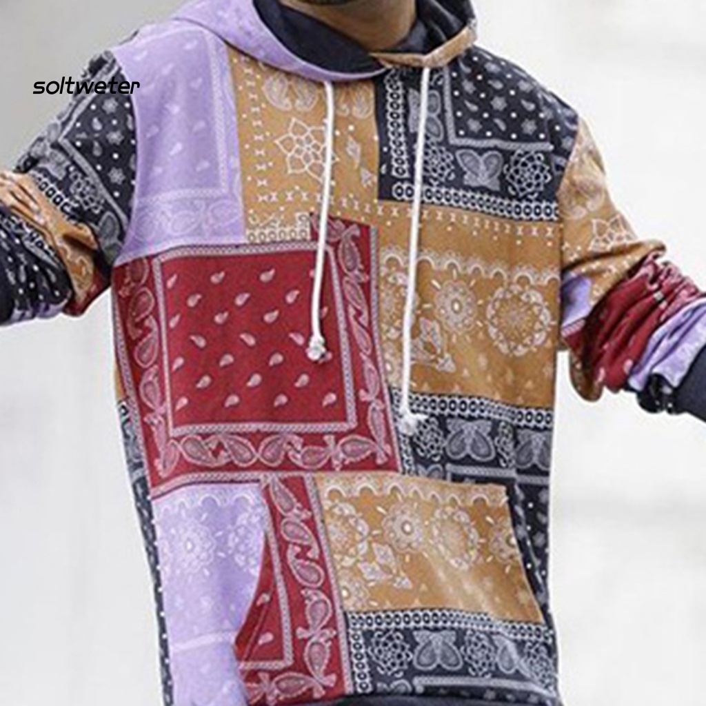 Bộ Áo Hoodie Tay Dài In Họa Tiết Phong Cách Bohemian Kèm Quần Short Lưng Thun Thời Trang Mùa Thu Cho Nữ