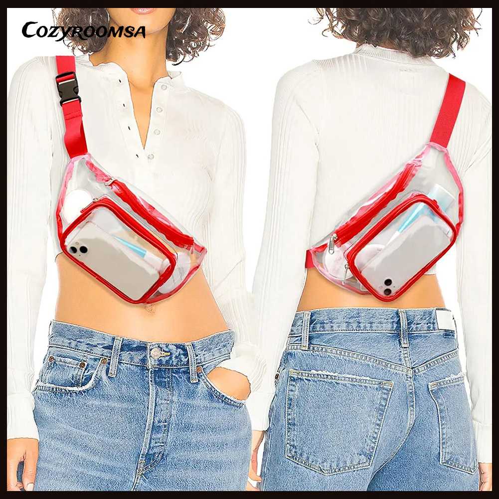 Túi Đeo Chéo Thể Thao Bằng PVC Trong Suốt Sức Chứa Lớn