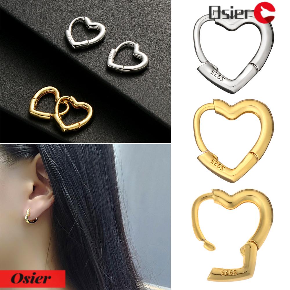 Osier1 S925 Đinh Tán Hình Trái Tim Nhỏ Thời Trang Trang Sức