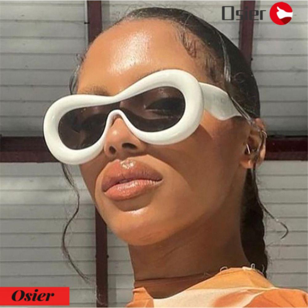 Kính Mát Hình Oval Gọng Dày Thời Trang Cho Nam &amp; Nữ OSIER1