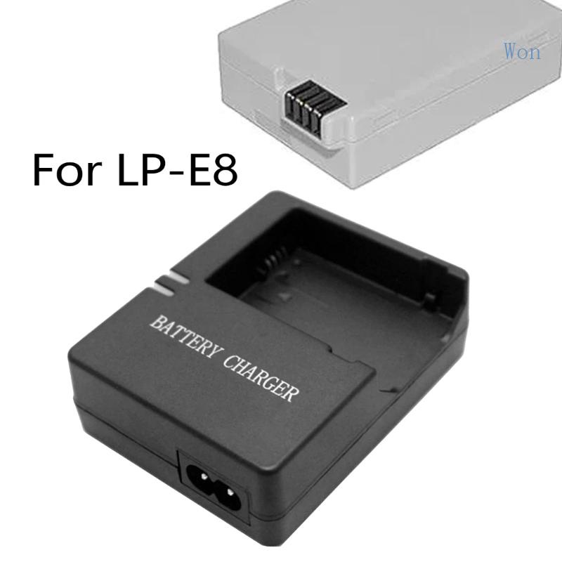 Bộ Sạc Pin Won LP-E8 Cho Máy Ảnh Rebel T2i T3i T4i T5i Kiss 550D 700D