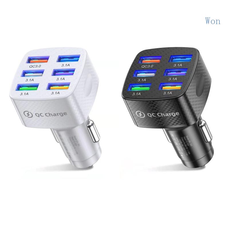 Tẩu Sạc Nhanh 6 Cổng USB GPS Chuyên Dụng Cho Thiết Bị Android iOS