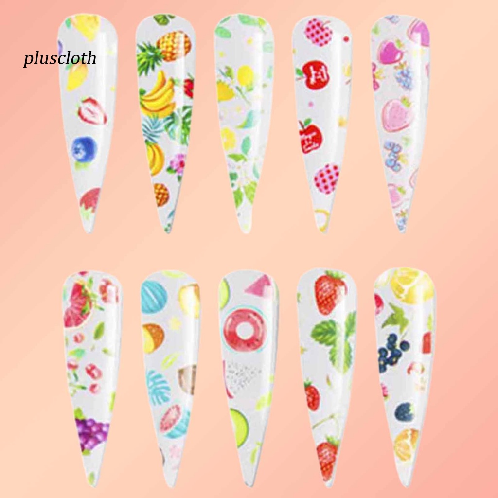 Miếng Dán Trang Trí Móng Tay Họa Tiết Trái Cây Xinh Xắn