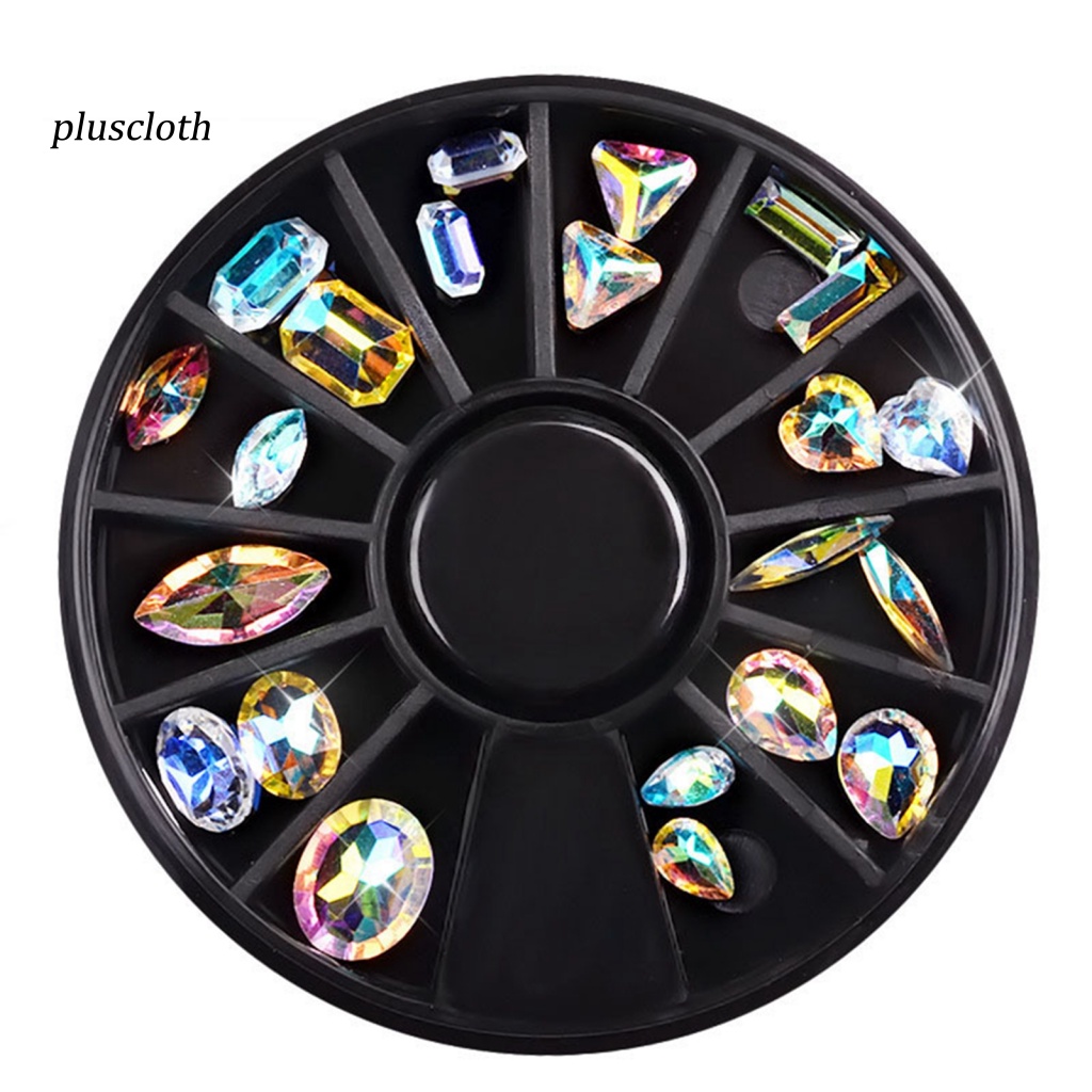 Hạt Đá Thủy Tinh 3D Nhiều Màu Tự Trang Trí Móng Tay