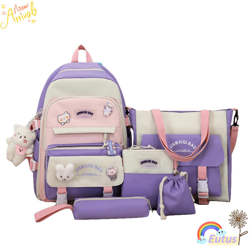 Set Ba Lô + Túi Xách + Ví Cầm Tay Tiện Lợi Dành Cho Học Sinh