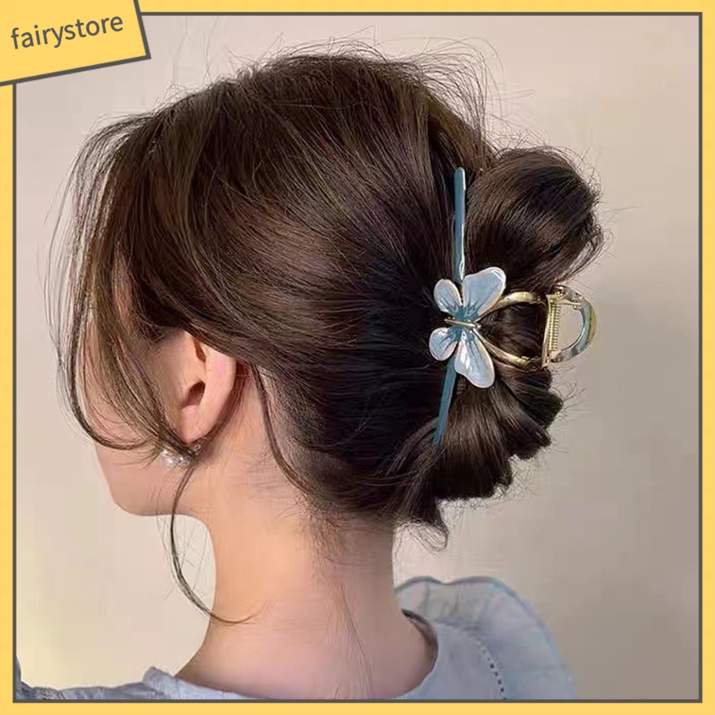 Kẹp Tóc Hình Bướm Bằng Kim Loại Dễ Thương Tối Giản Cho Nữ