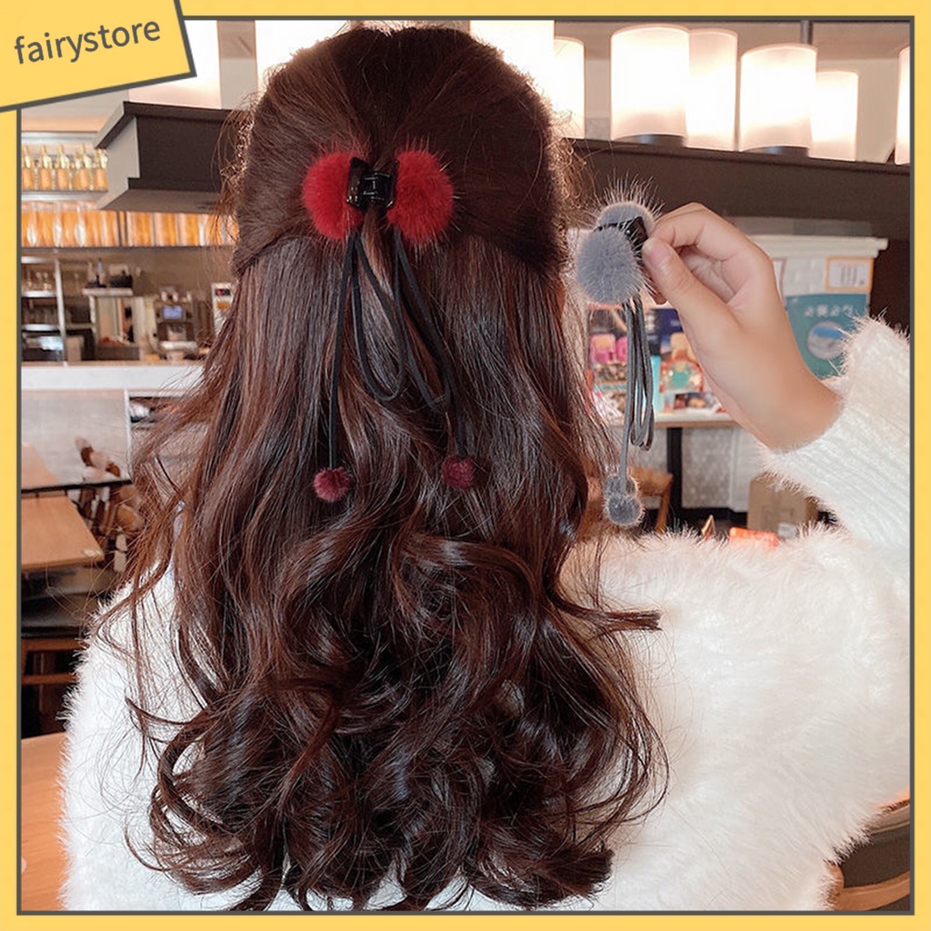 Kẹp Tóc Hình Chiếc Răng Nhỏ Đính Nơ Ruy Băng Phong Cách Hàn Quốc Cho Nữ