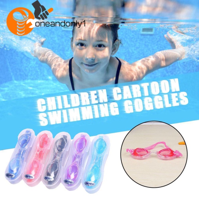 Kính Bơi Hd Chống Sương Mù Chống Thấm Nước Kèm Bịt Tai (Màu Sắc Ngẫu Nhiên)