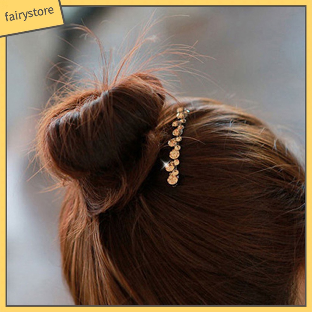 Kẹp Tóc Hợp Kim Đính Ngọc Trai Giả Sang Trọng Cho Cuộc Sống Hàng Ngày [FRO]