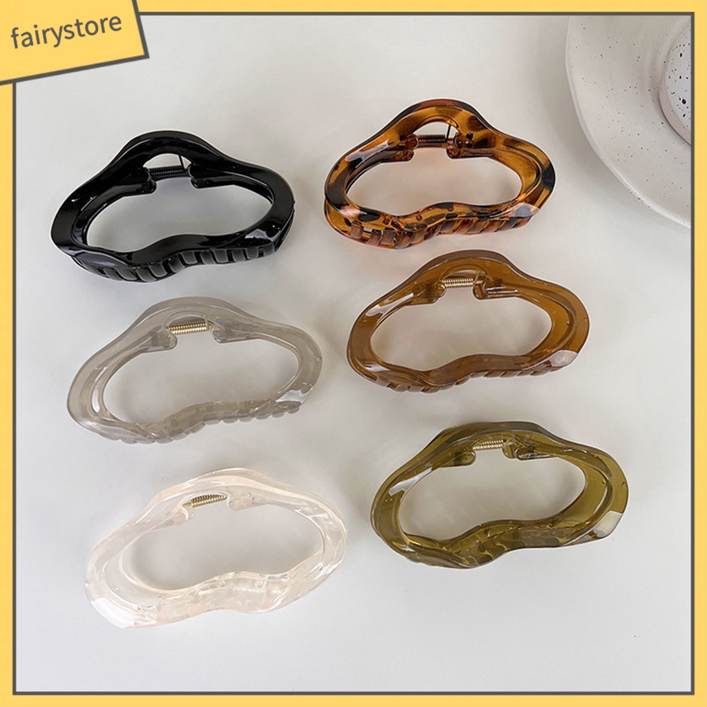Kẹp Tóc Acrylic Chống Trượt Hình Đám Mây Thời Trang Cho Nữ