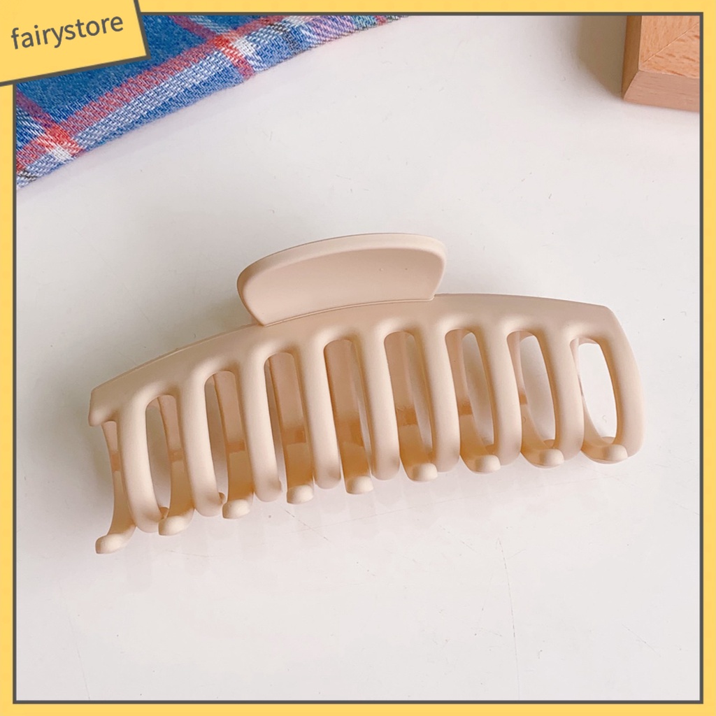 Kẹp Tóc Màu Trơn Chống Trượt Nhiều Hình Dạng Dùng Tại Nhà