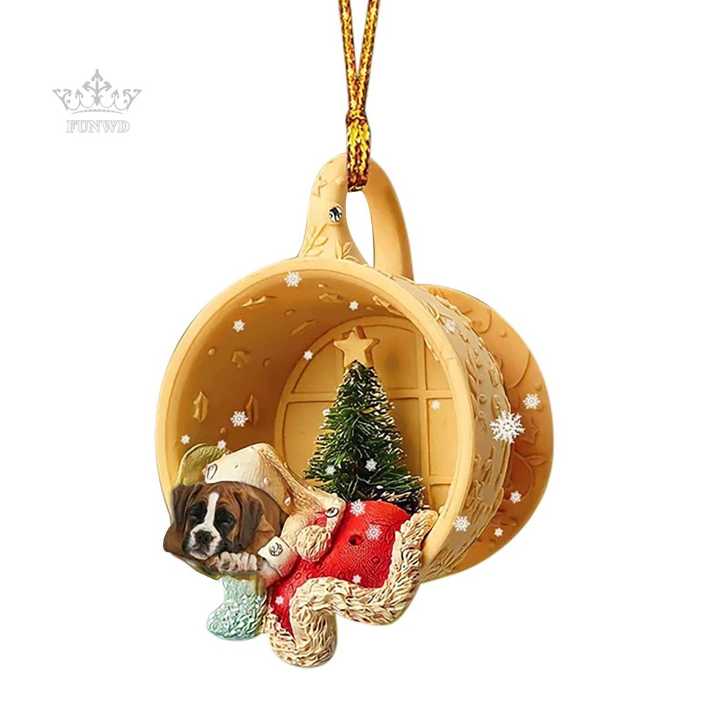 Mặt Dây Chuyền Acrylic 8.5cm Hình Chú Chó Đang Ngủ Tốt Nghiệp