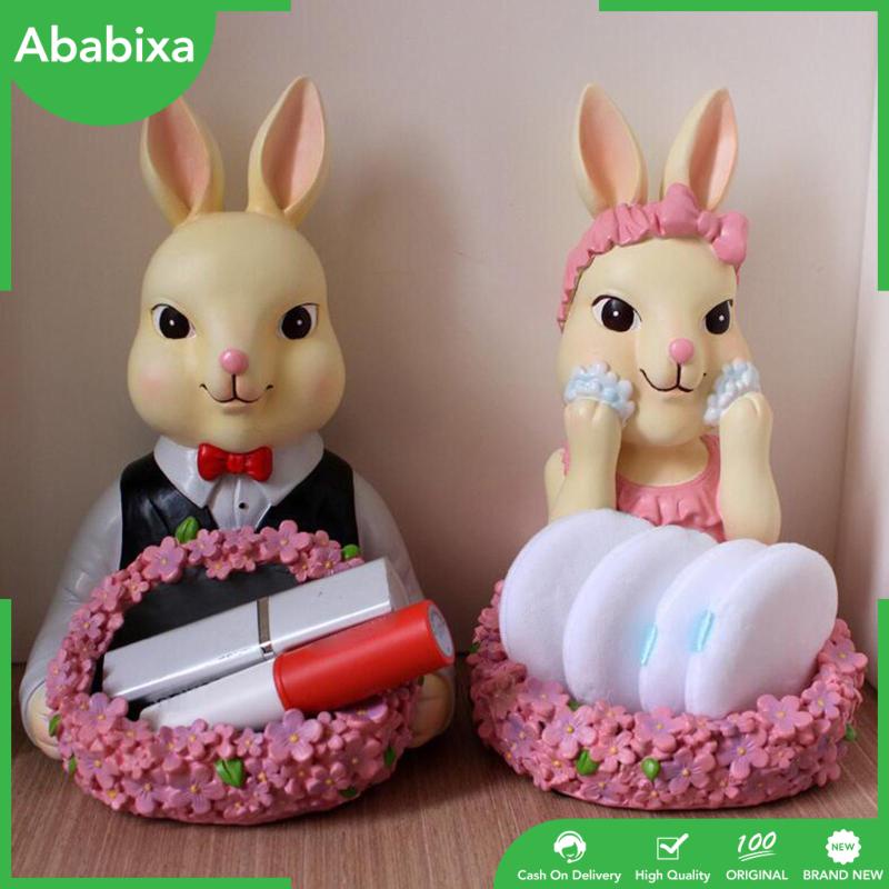 [Ababixa] Khay Đựng Trang Sức / Chìa Khóa / Tượng Thỏ Bằng Nhựa Resin Sắp Xếp Gọn Gàng Trang Trí Nhà Ở