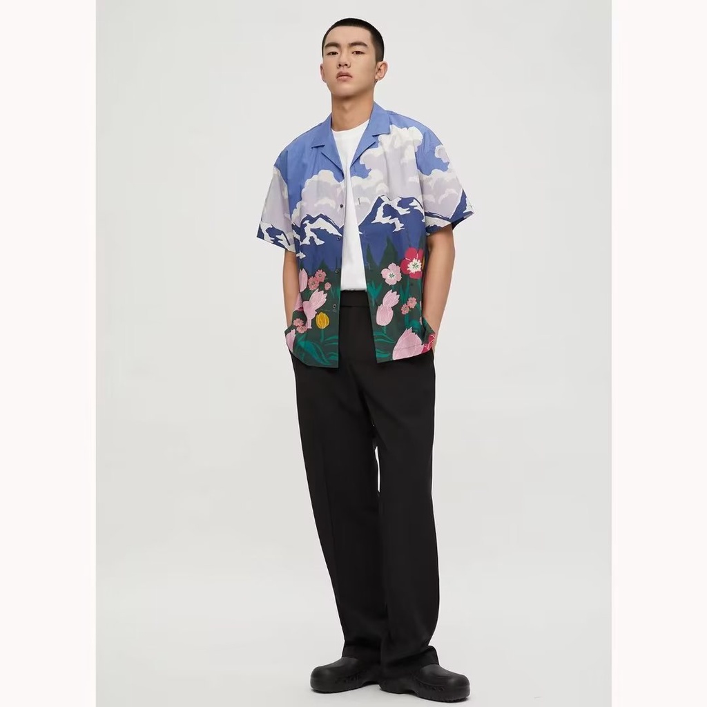 Áo Sơ Mi In Họa Tiết Thời Trang Mùa Hè Cho Nam