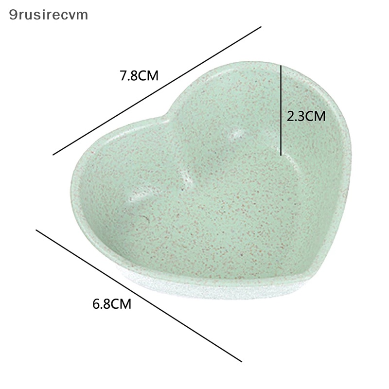 Mini dễ thương tình yêu hình trái tim rơm lúa mì Bát ăn nhẹ tấm nhỏ nhà bếp Cung Cấp Mới