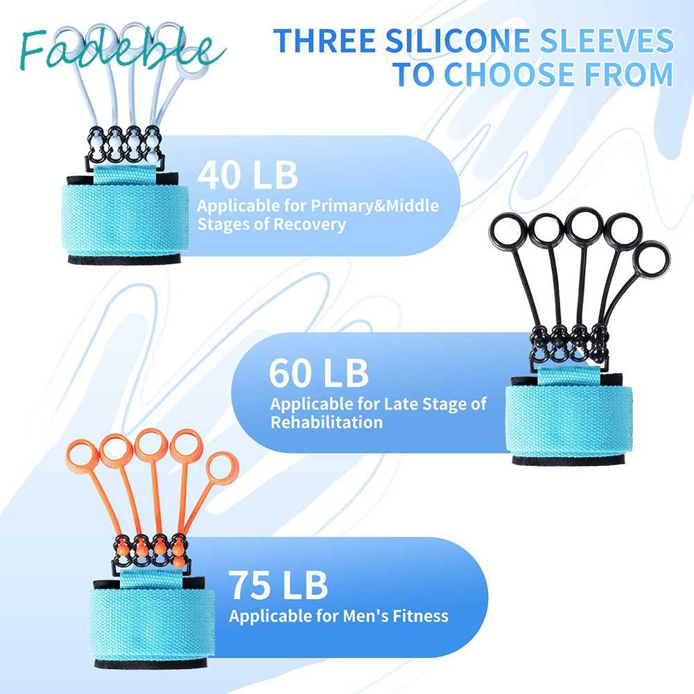 Dụng Cụ Nới Rộng Ngón Tay 5 Ngón Bằng Silicone Di Động Hỗ Trợ Luyện Tập Gym