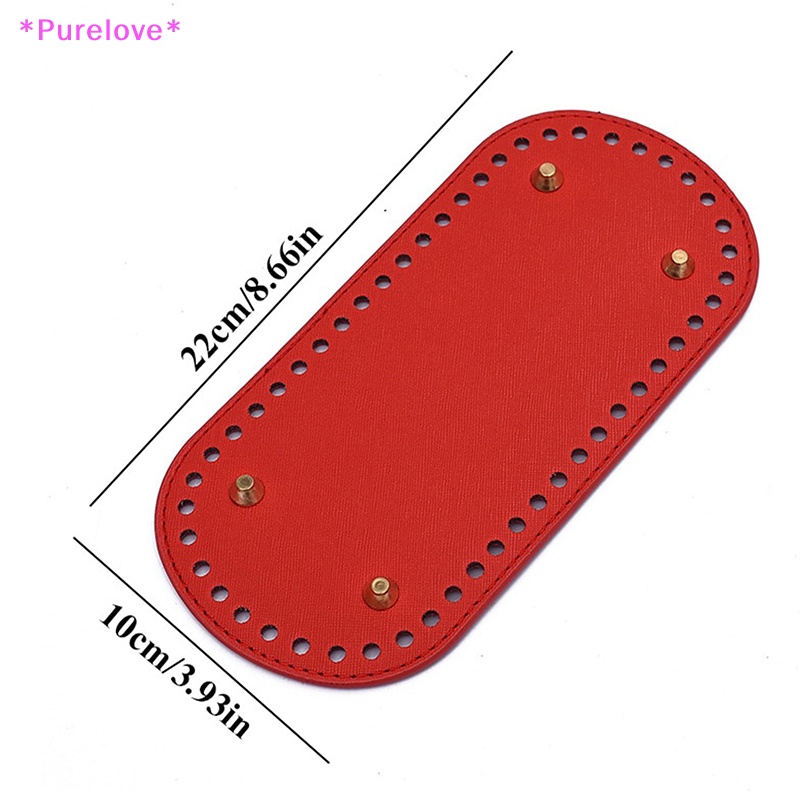 Túi Xách Da Dệt Kim Thủ Công Đế Dài 22 * 10cm Có Lỗ Mới