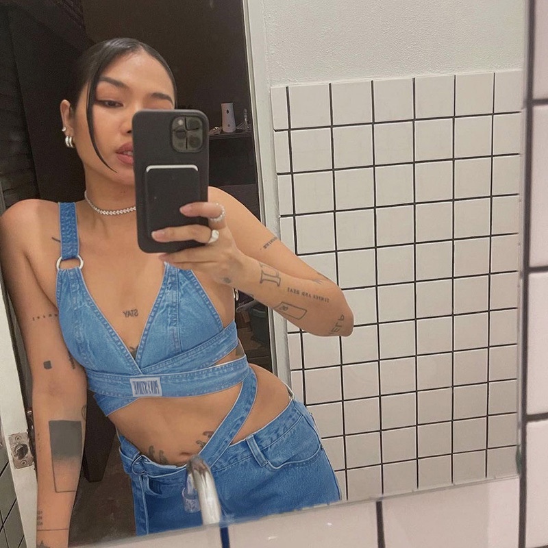 Weird Puss Áo Hai Dây Màu Trơn Hở Lưng Quyến Rũ Thời Trang Mùa Hè Cho Nữ