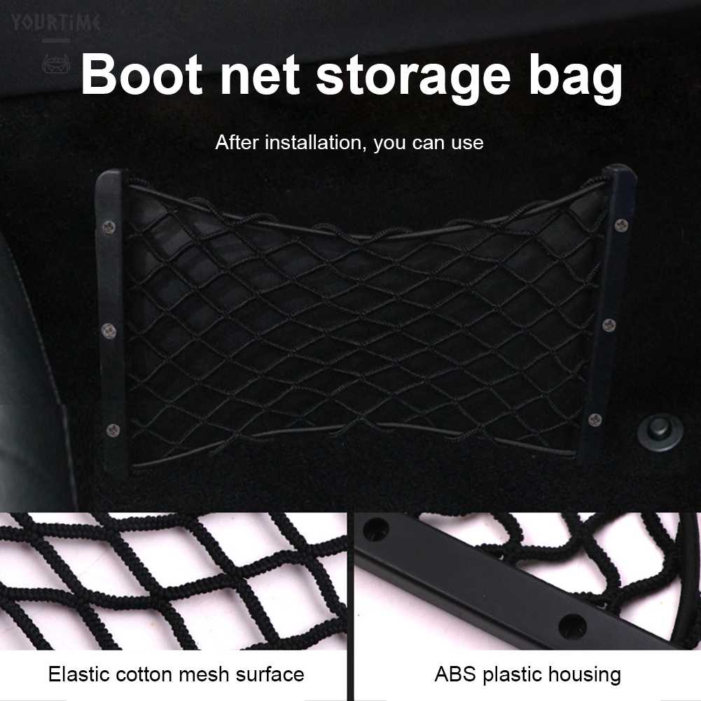 Túi Lưới Đựng Đồ Linh Hoạt Chống Mài Mòn Gắn Sau Lưng Xe Hơi