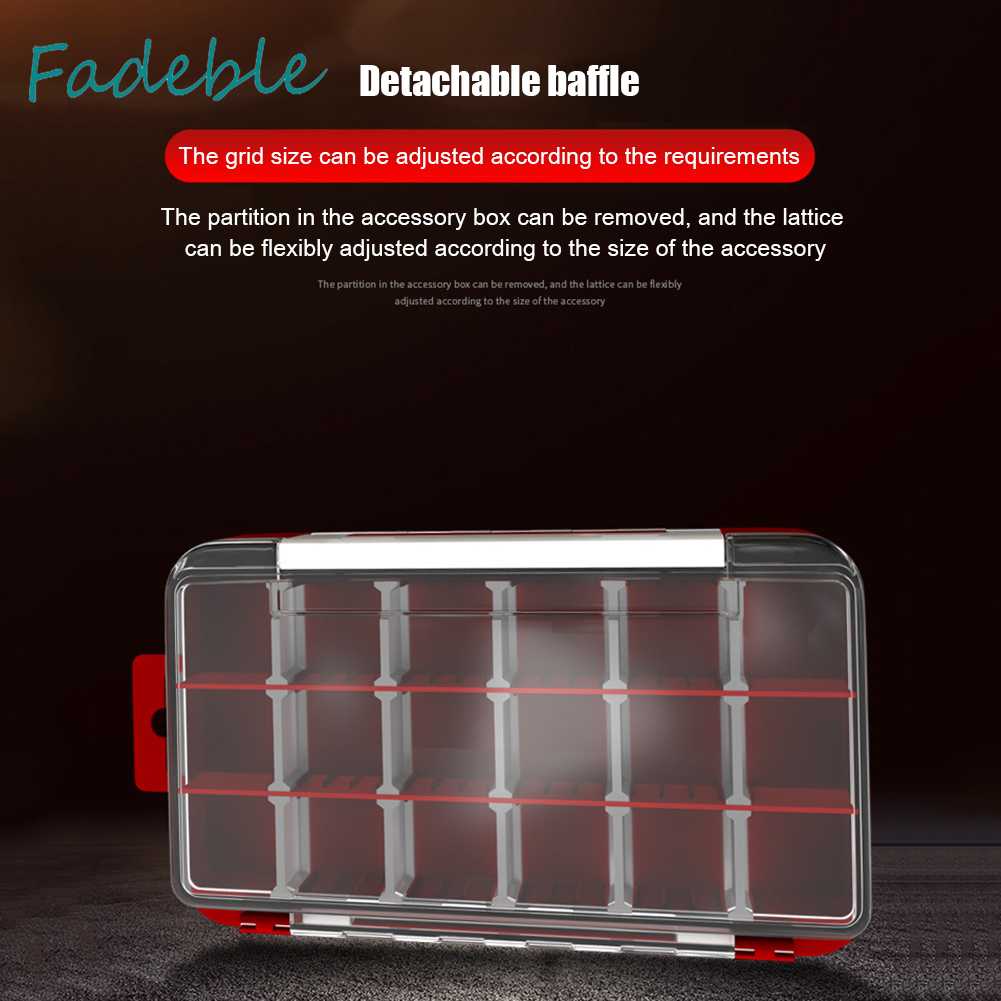 Hộp Đựng Mồi Câu Cá 2 Tầng Chống Thấm Nước Ốp