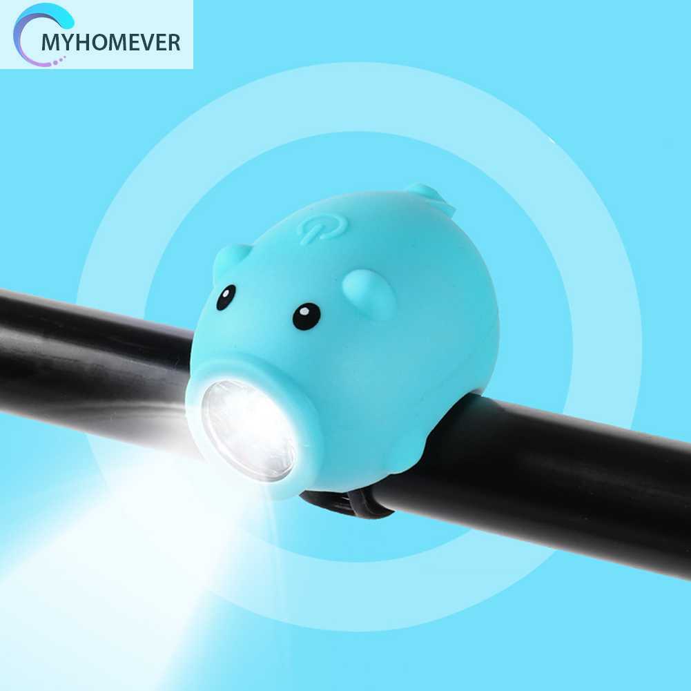 Đèn Chiếu Sáng Phía Trước 3 Chế Độ Hình Chú Heo Hoạt Hình Trang Trí Xe C