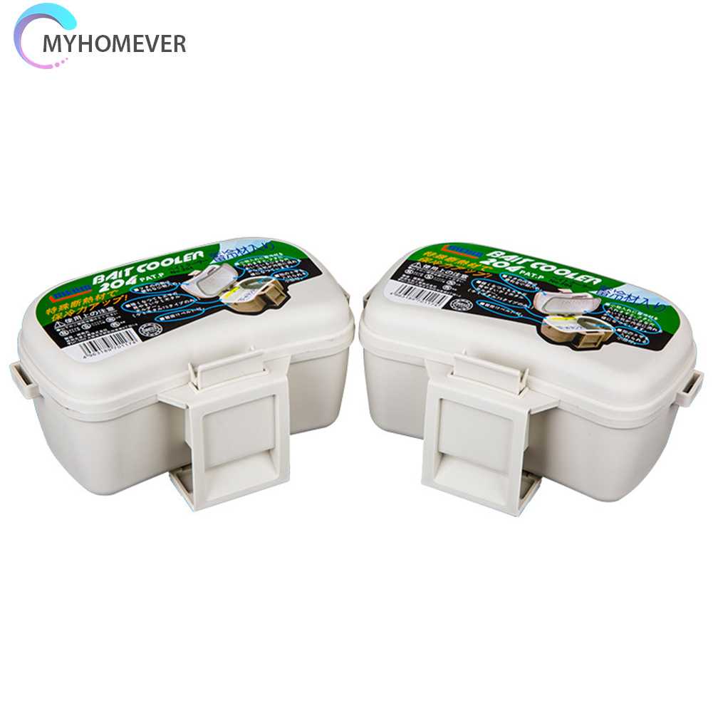 Hộp Đựng Mồi Câu Cá Hai Tầng Kèm Nhíp Gắp Tiện Dụng