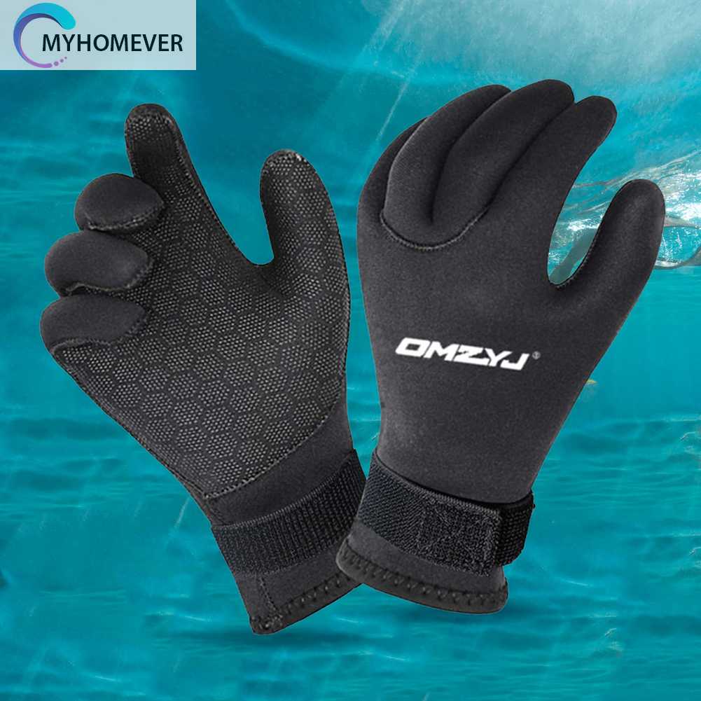 Găng Tay Bơi Lặn Màu Đen Dày 5mm Cho Nam